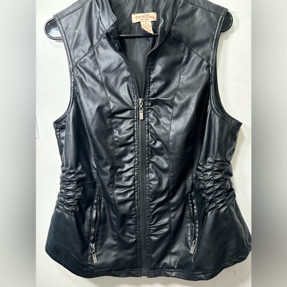 Vintage paris blue vest